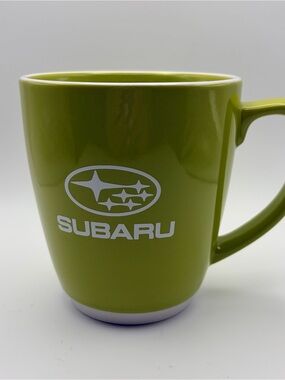 Subaru Promotional Advertising Coffee Mug Lime Green